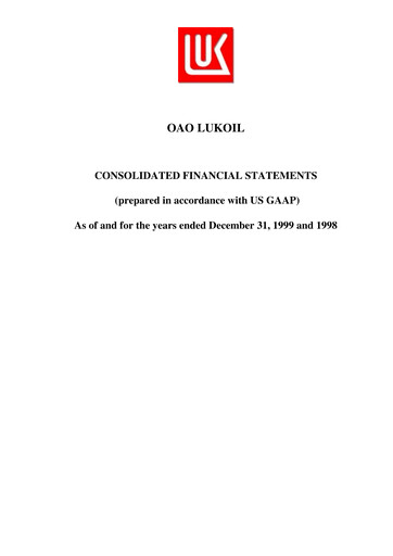 Thumbnail Lukoil Financial Statement 1999