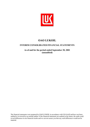 Thumbnail Lukoil Financial Statement 2001-9m