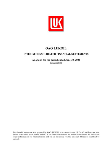 Thumbnail Lukoil Financial Statement 2001-h1