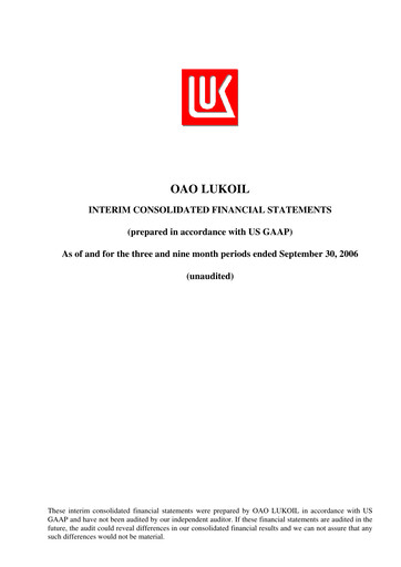 Thumbnail Lukoil Financial Statement 2006-9m