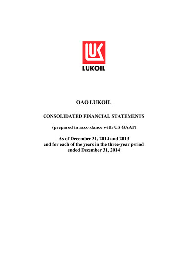 Thumbnail Lukoil Financial Statement 2014