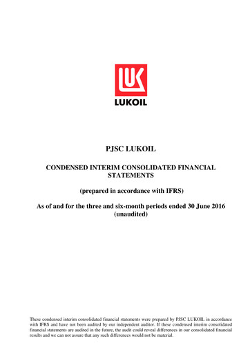 Thumbnail Lukoil Financial Statement 2016-h1