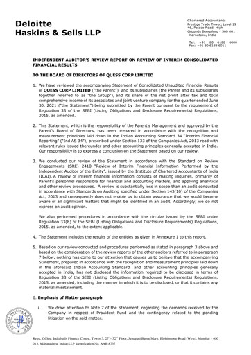 Vorschaubild Quess Quartalsbericht 2021-q1