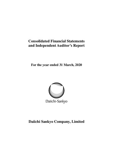 Thumbnail Daiichi Sankyō Financial Statement 2019