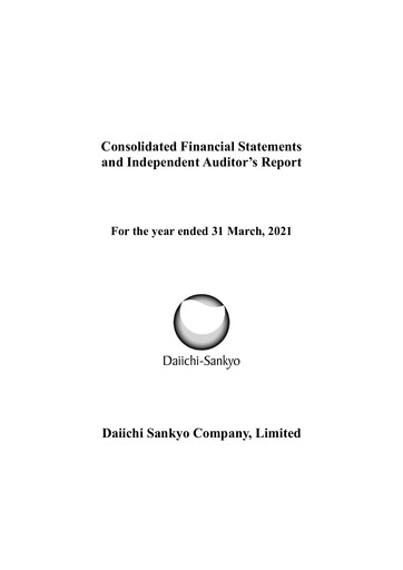 Thumbnail Daiichi Sankyō Financial Statement 2020