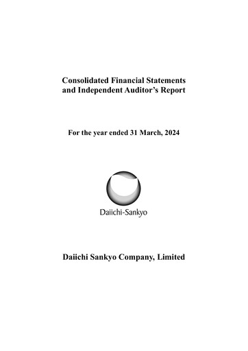 Thumbnail Daiichi Sankyō Financial Statement 2023