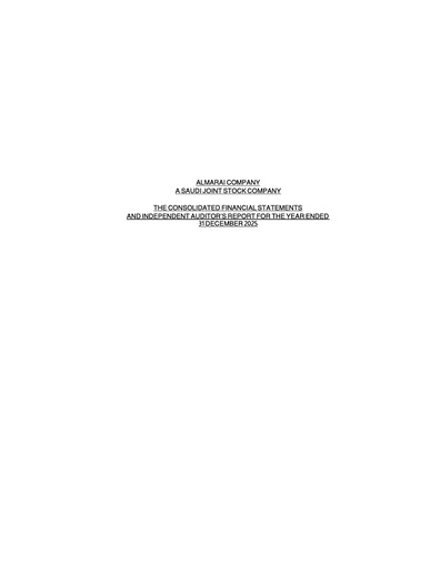 Thumbnail Almarai Financial Statement 2025