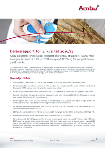 Thumbnail Ambu Quarterly Report 2016-q1