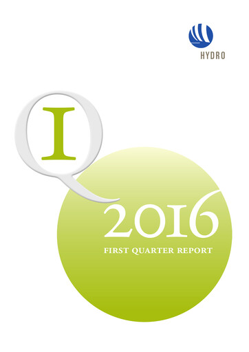 Thumbnail Norsk Hydro
 Quarterly Report 2016-q1