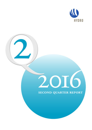 Thumbnail Norsk Hydro
 Quarterly Report 2016-q2
