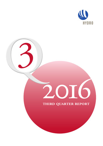 Thumbnail Norsk Hydro
 Quarterly Report 2016-q3