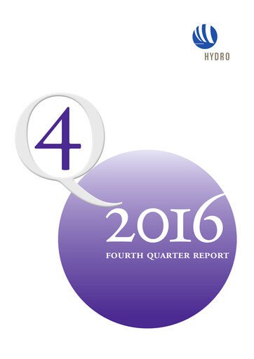 Thumbnail Norsk Hydro
 Quarterly Report 2016-q4