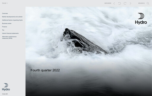 Thumbnail Norsk Hydro
 Quarterly Report 2022-q4
