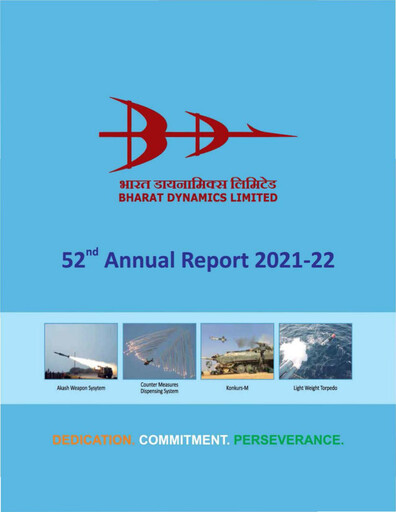 Vorschaubild Bharat Dynamics
 Jahresbericht 2021-2022