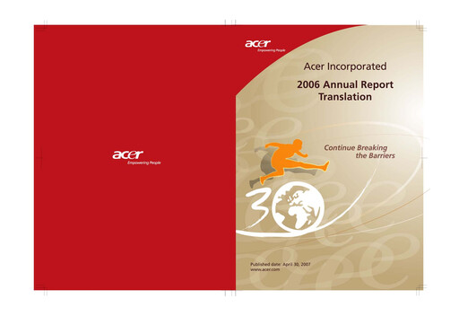 Thumbnail Acer Annual Report 2006