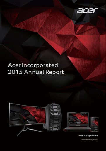 Thumbnail Acer Annual Report 2015