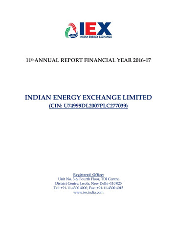 Vorschaubild Indian Energy Exchange
 Jahresbericht 2016-2017