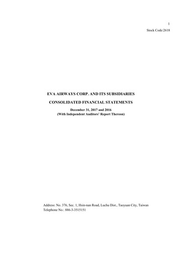Thumbnail EVA Air
 Financial Statement 2017