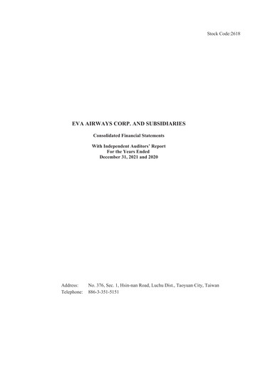 Thumbnail EVA Air
 Financial Statement 2021