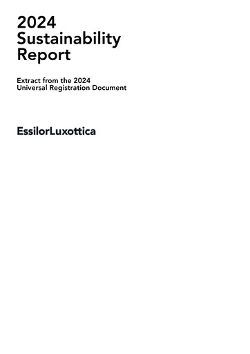 Thumbnail EssilorLuxottica Sustainability Report 2024
