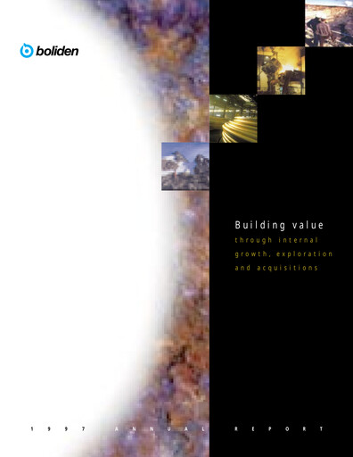 Thumbnail Boliden Annual Report 1997