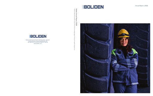 Thumbnail Boliden Annual Report 2008