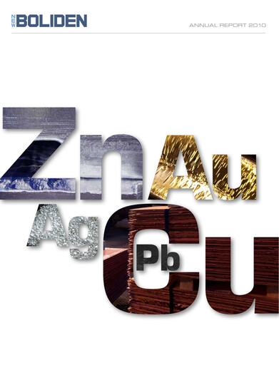 Thumbnail Boliden Annual Report 2010