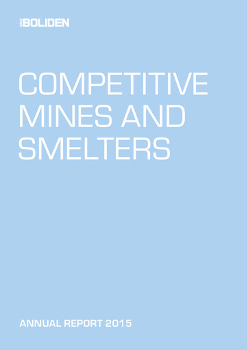Thumbnail Boliden Annual Report 2015