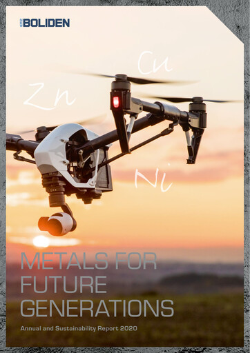 Thumbnail Boliden Annual Report 2020