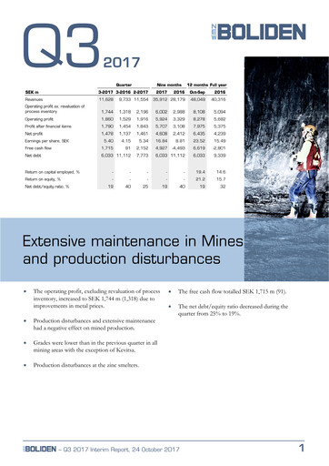 Thumbnail Boliden Quarterly Report 2017-q3