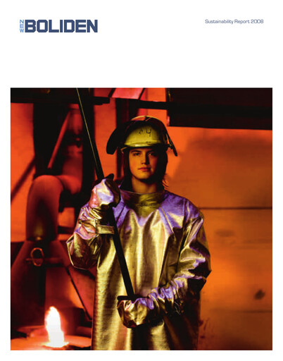 Thumbnail Boliden Sustainability Report 2008