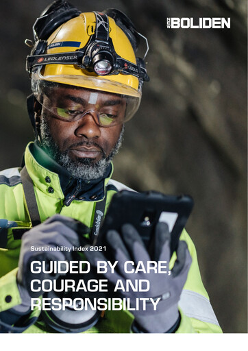 Thumbnail Boliden Sustainability Report 2021