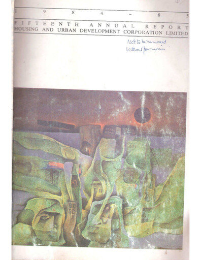 Thumbnail Hudco Annual Report 1984-1985