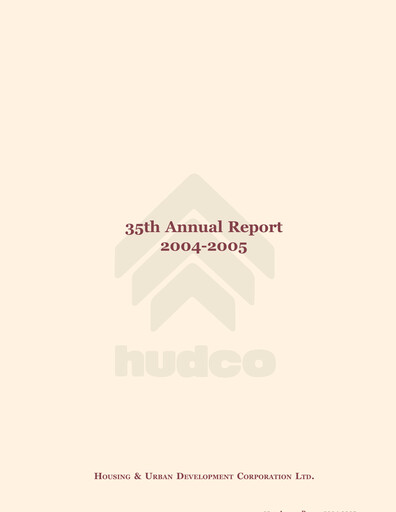 Thumbnail Hudco Annual Report 2004-2005