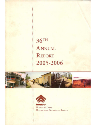 Thumbnail Hudco Annual Report 2005-2006