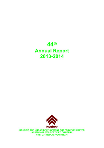 Thumbnail Hudco Annual Report 2013-2014