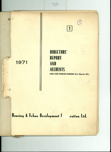 Thumbnail Hudco Annual Report fy1971