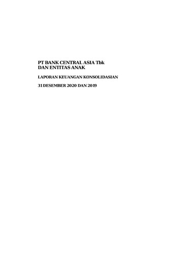 Thumbnail Bank Central Asia
 Financial Statement 2020
