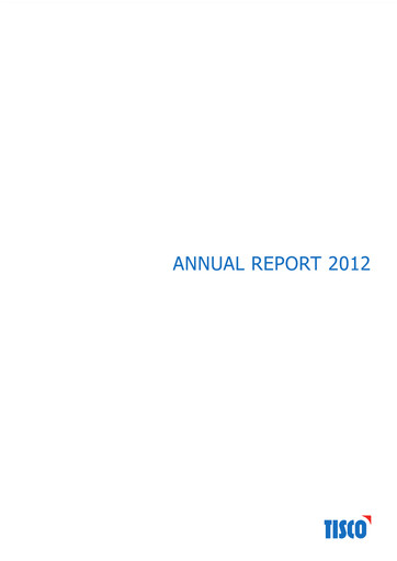 Thumbnail TISCO Financial Group Annual Report 2012
