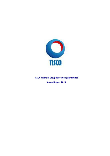 Thumbnail TISCO Financial Group Annual Report 2015