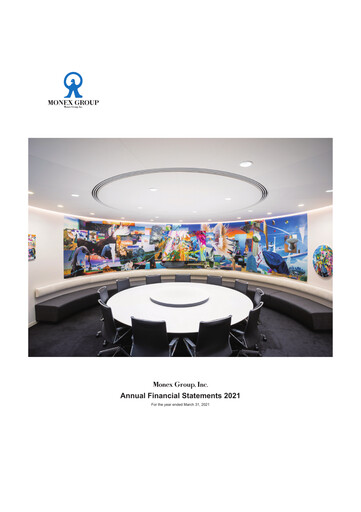 Thumbnail Monex Group Financial Statement fy2021