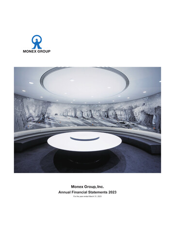 Thumbnail Monex Group Financial Statement fy2023