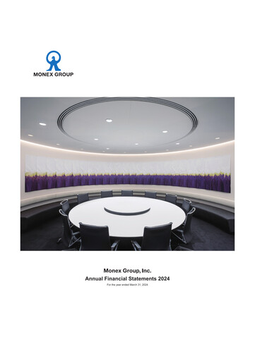 Thumbnail Monex Group Financial Statement fy2024