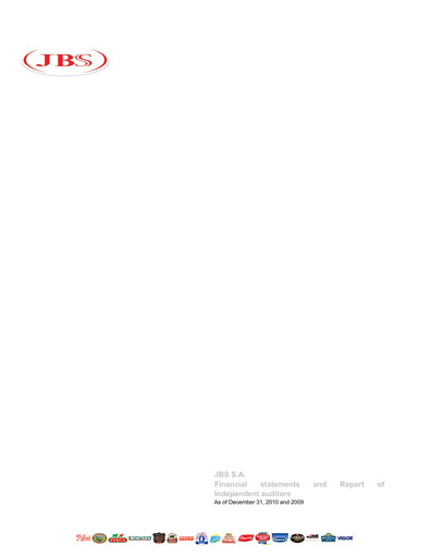 Thumbnail JBS N.V. Financial Statement 2010