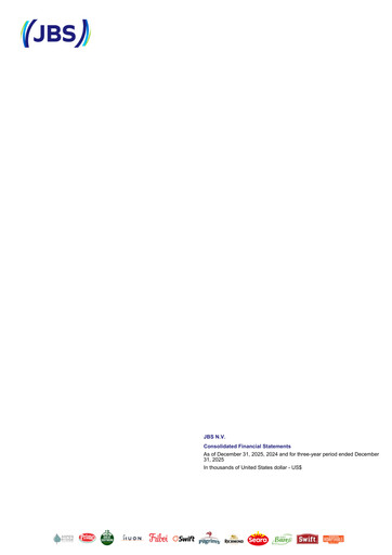 Thumbnail JBS N.V. Financial Statement 2025