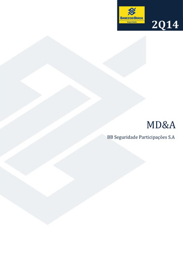 Thumbnail BB Seguridade Participações Quarterly Report 2014-q2
