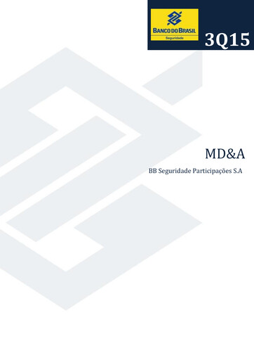 Thumbnail BB Seguridade Participações Quarterly Report 2015-q3