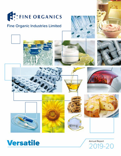Thumbnail Fine Organics Annual Report 2019-2020