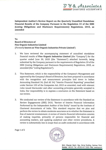 Thumbnail Fine Organics Quarterly Report 2020-q1