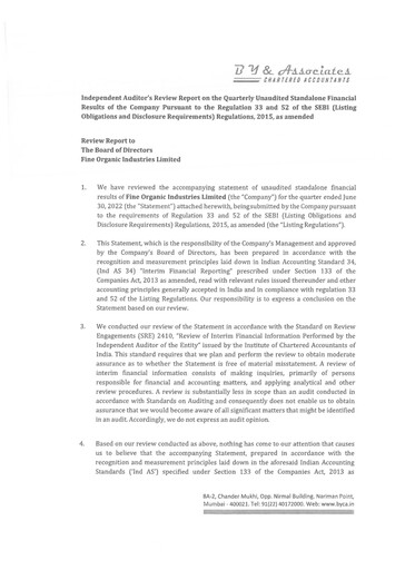 Thumbnail Fine Organics Quarterly Report 2022-q1